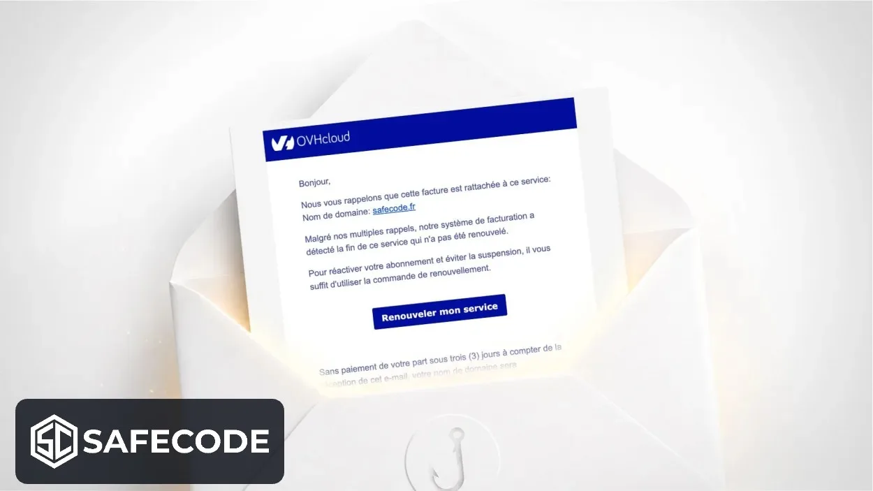 Email OVHcloud « Renouvelez votre nom de domaine » : arnaque ou réel ?