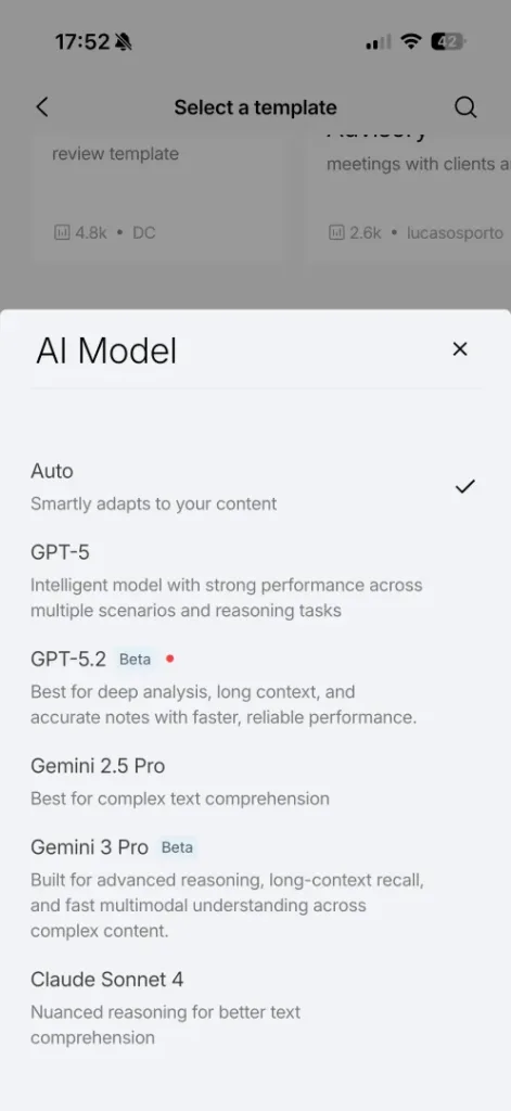Modèles disponibles Plaud 